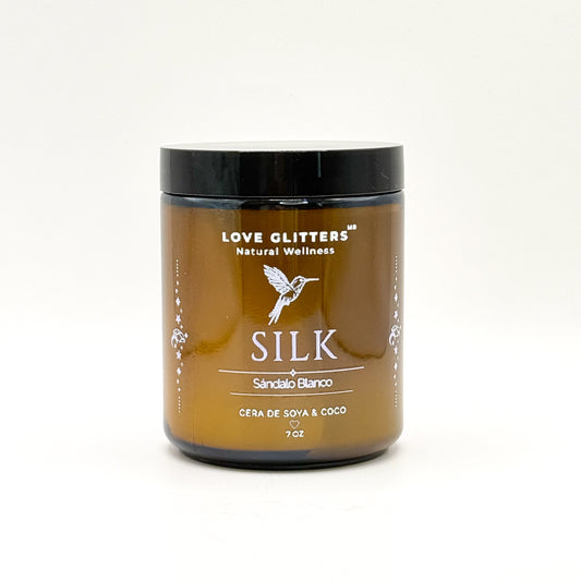 Vela Aromática Silk | Sándalo Blanco | 7 oz