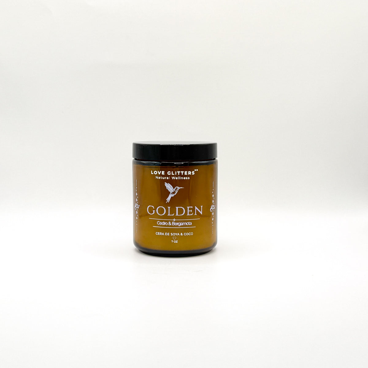 Vela Aromática Golden | Cedro & Bergamota | 7 oz