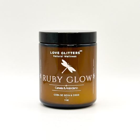 Vela Aromática Ruby Glow | Canela & Berries | 7 oz