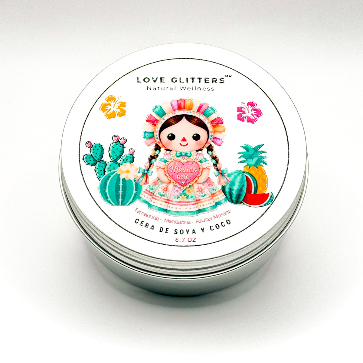 Vela Aromática Muñeca Lelé | Tamarindo, Mandarina & Azúcar Morena | 6.7 oz